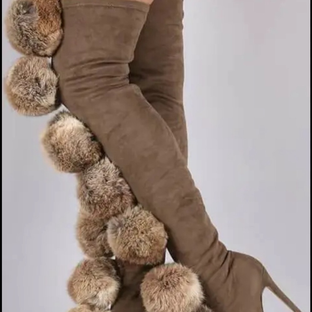 Brown fury heels